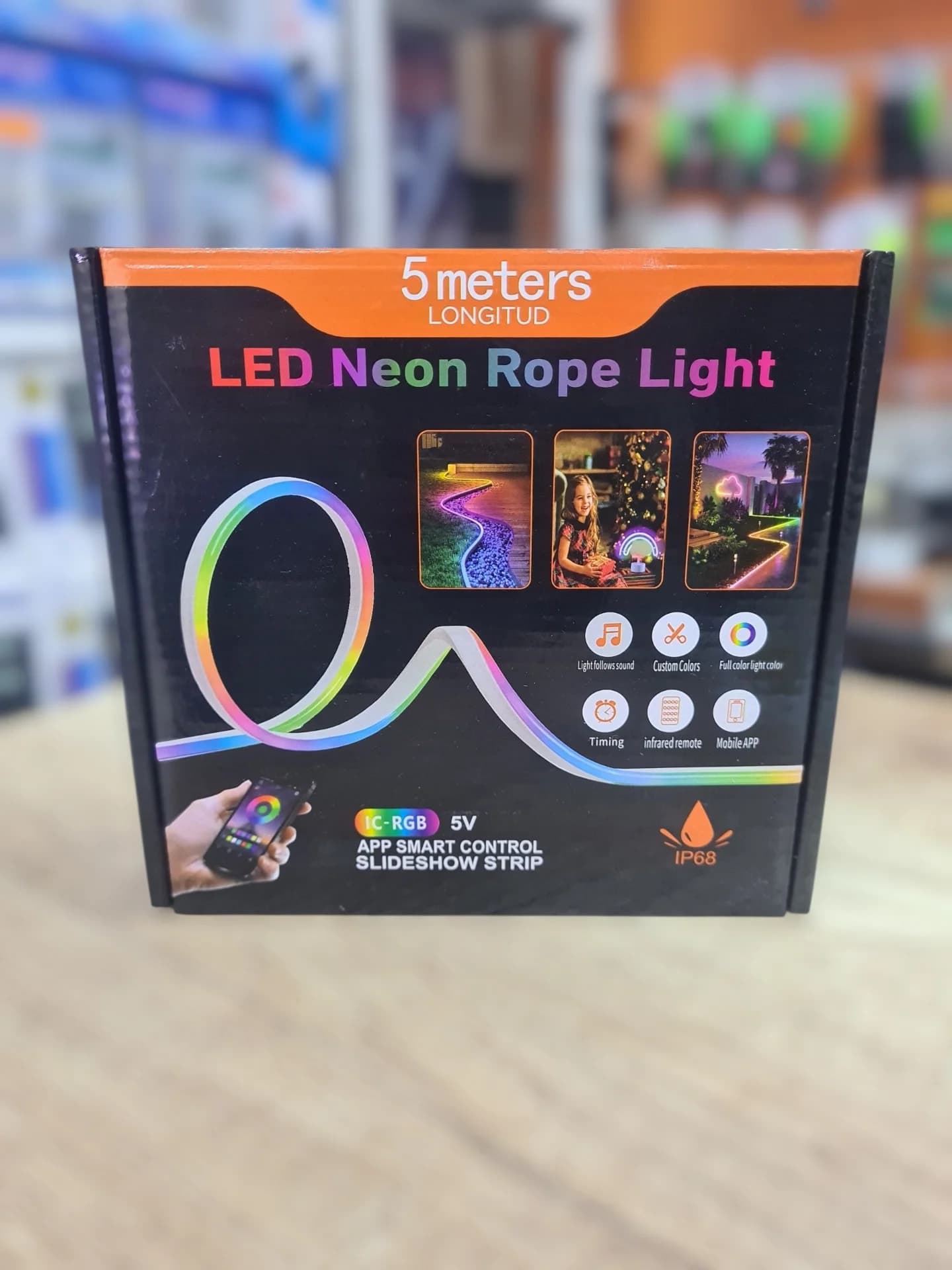 LED RGB neon rope حبل ألوان مضيئ